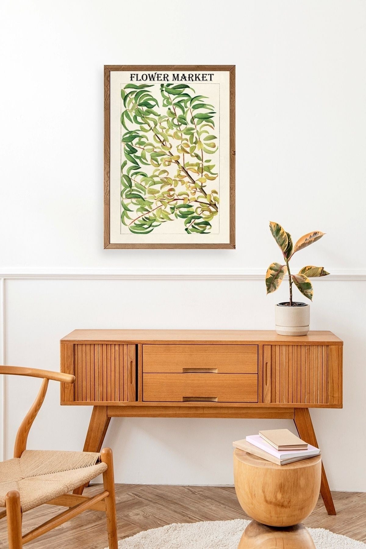 Grancica Breskve Ahşap Çerçeveli Tablo 23 x 30