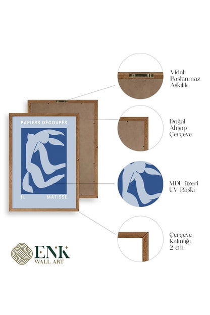 Henri Matisse Ahşap Çerçeveli Tablo 30 x 42