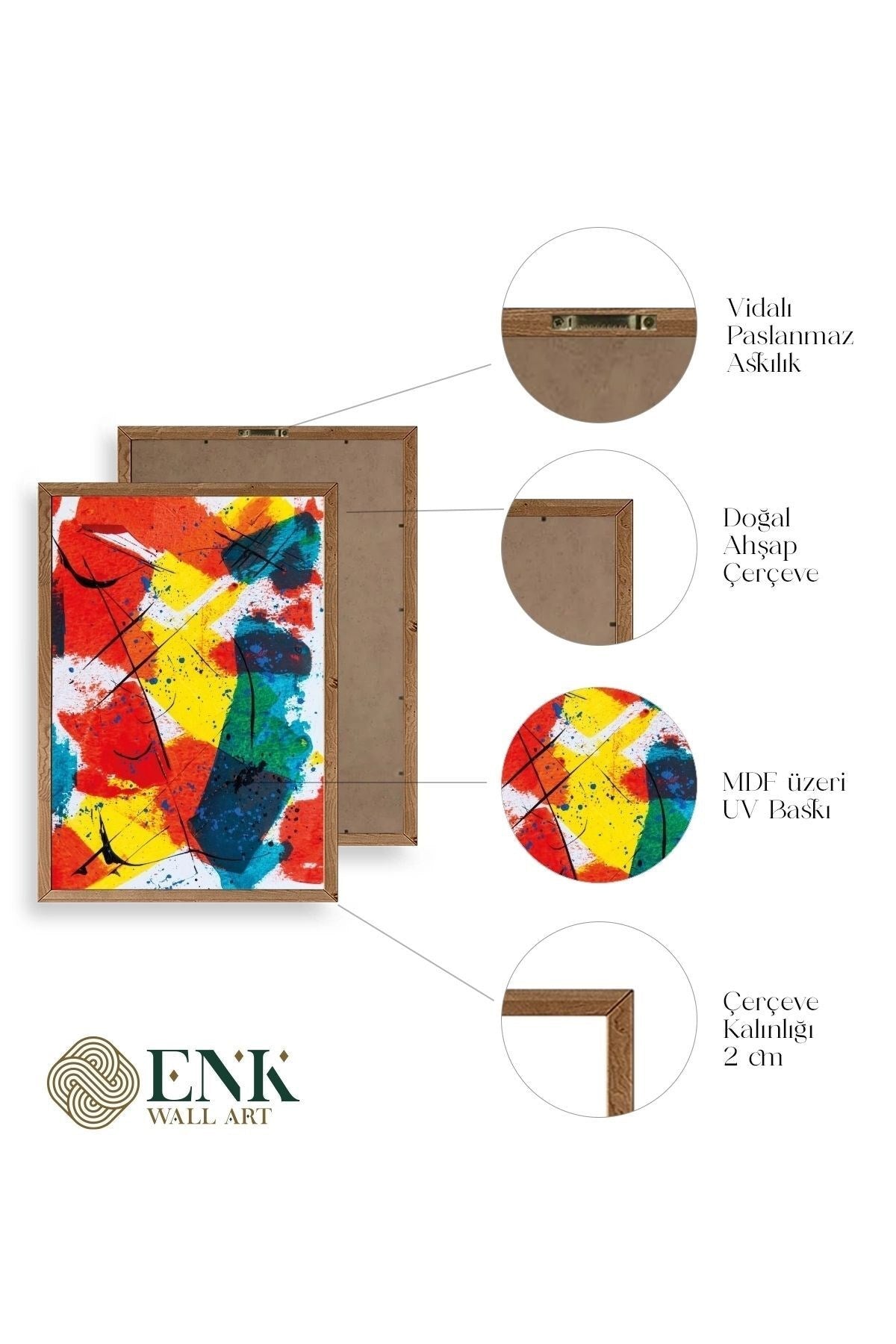 Mordern Ahşap Çerçeveli Tablo 23 x 30