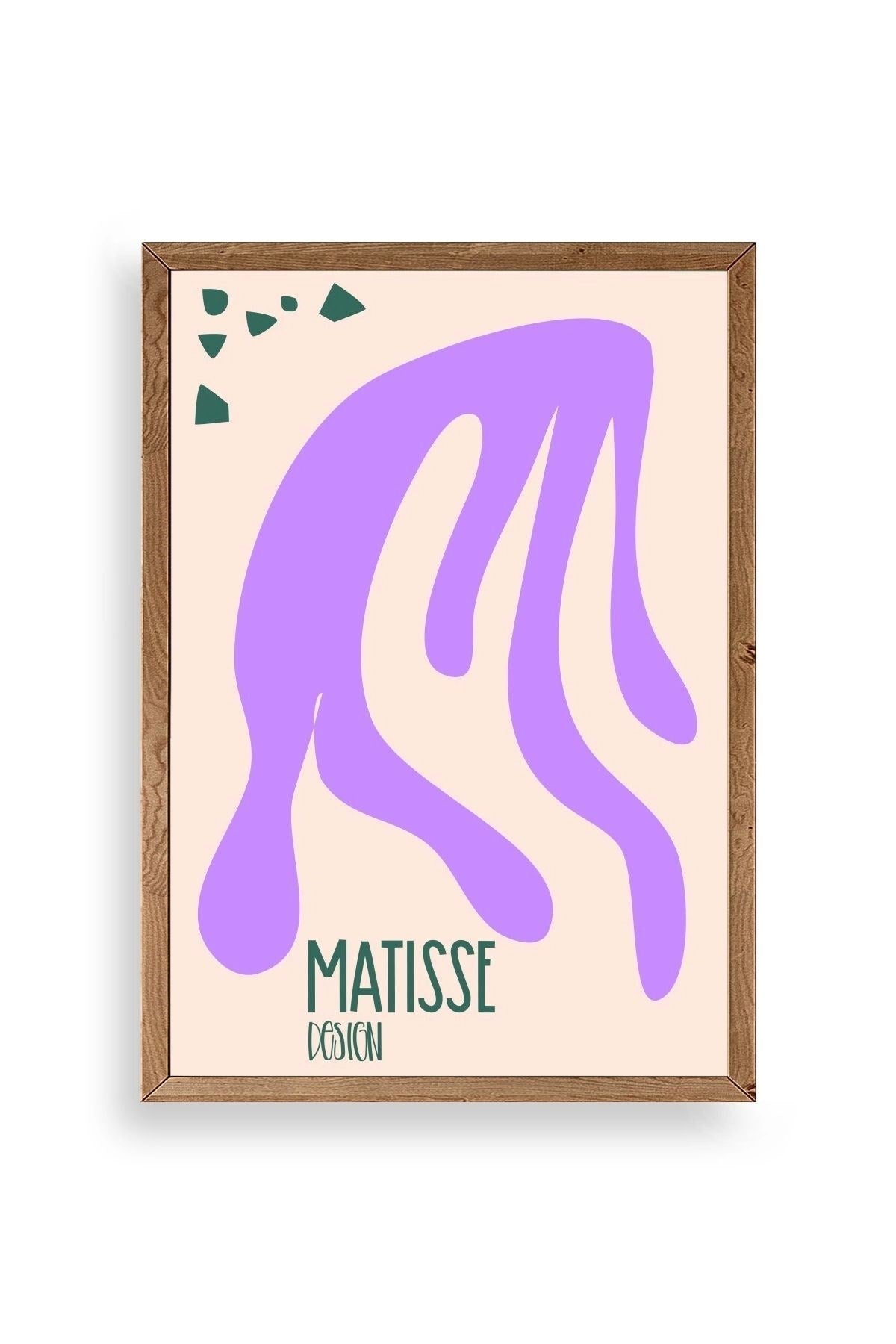 Soyut Ahşap Çerçeveli Tablo 17 x 23