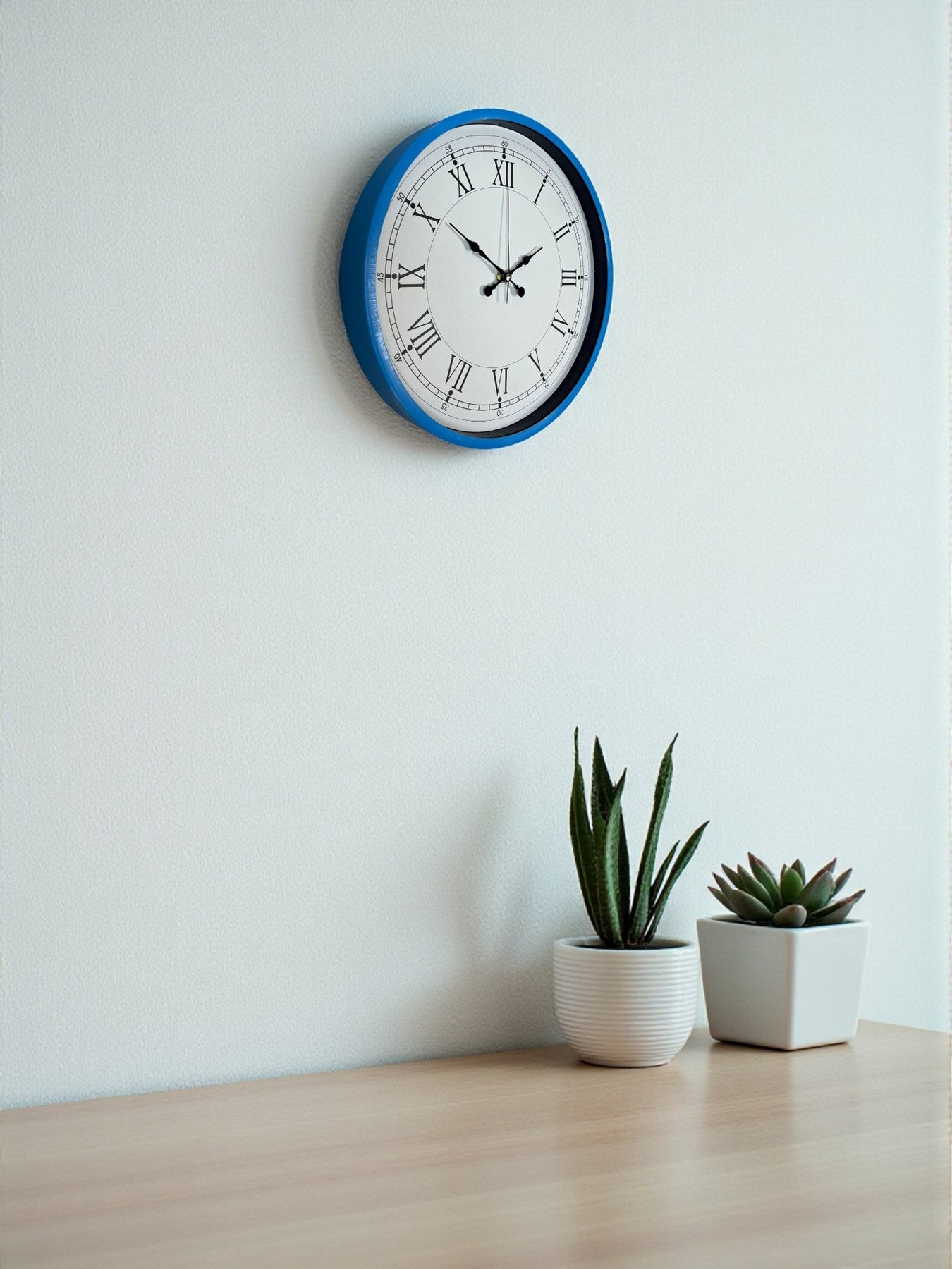 Zentime 36 Cm Mavi Dekoratif Duvar Saati