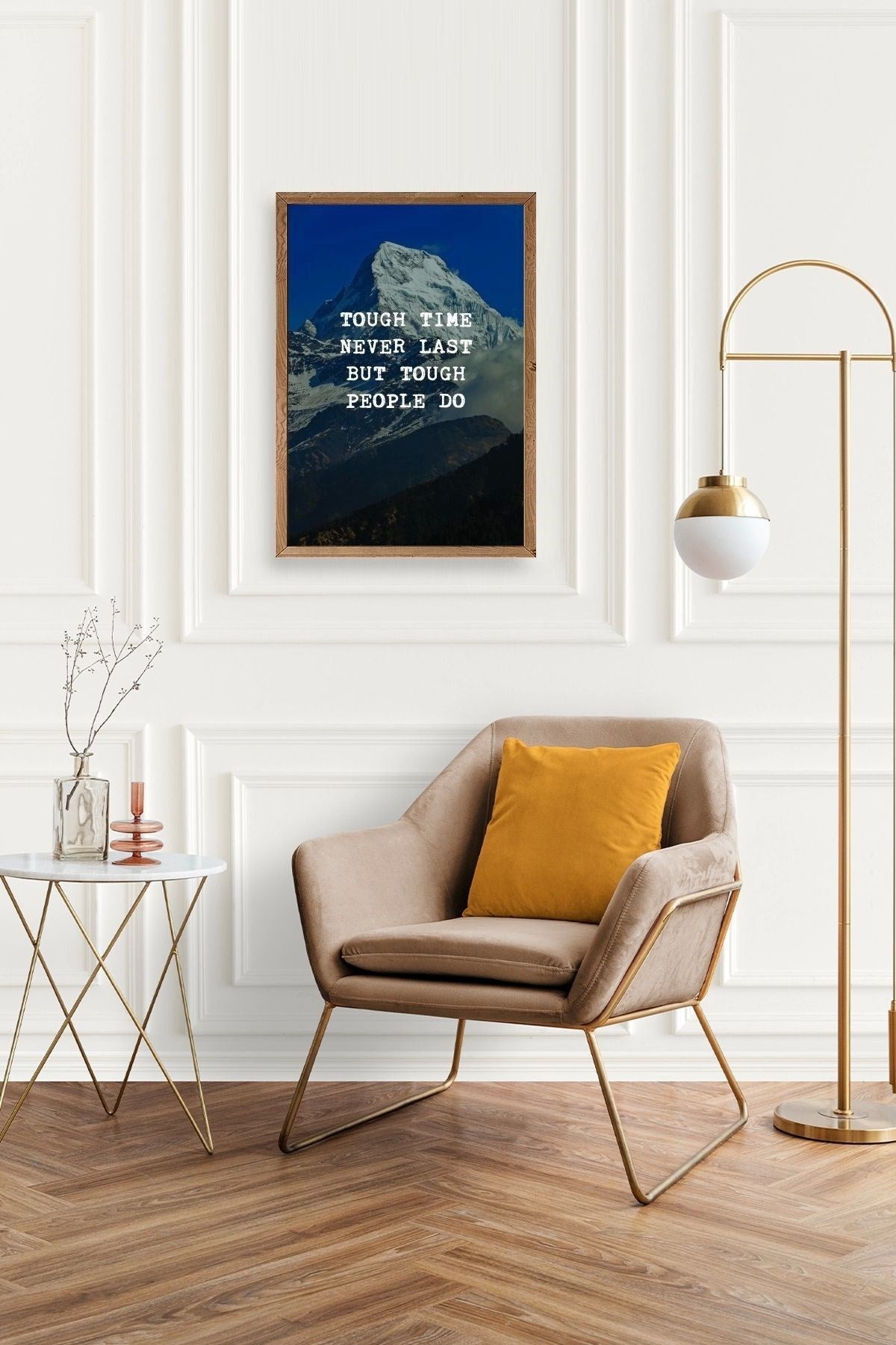 Motto Ahşap Çerçeveli Tablo 50 x 70