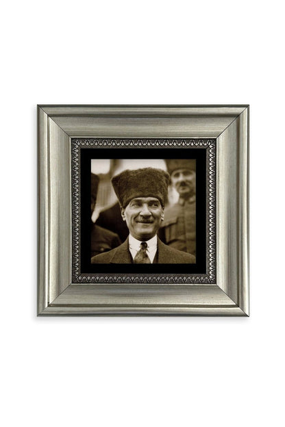 Atatürk Çerçeveli Taş Tablo 20 cm