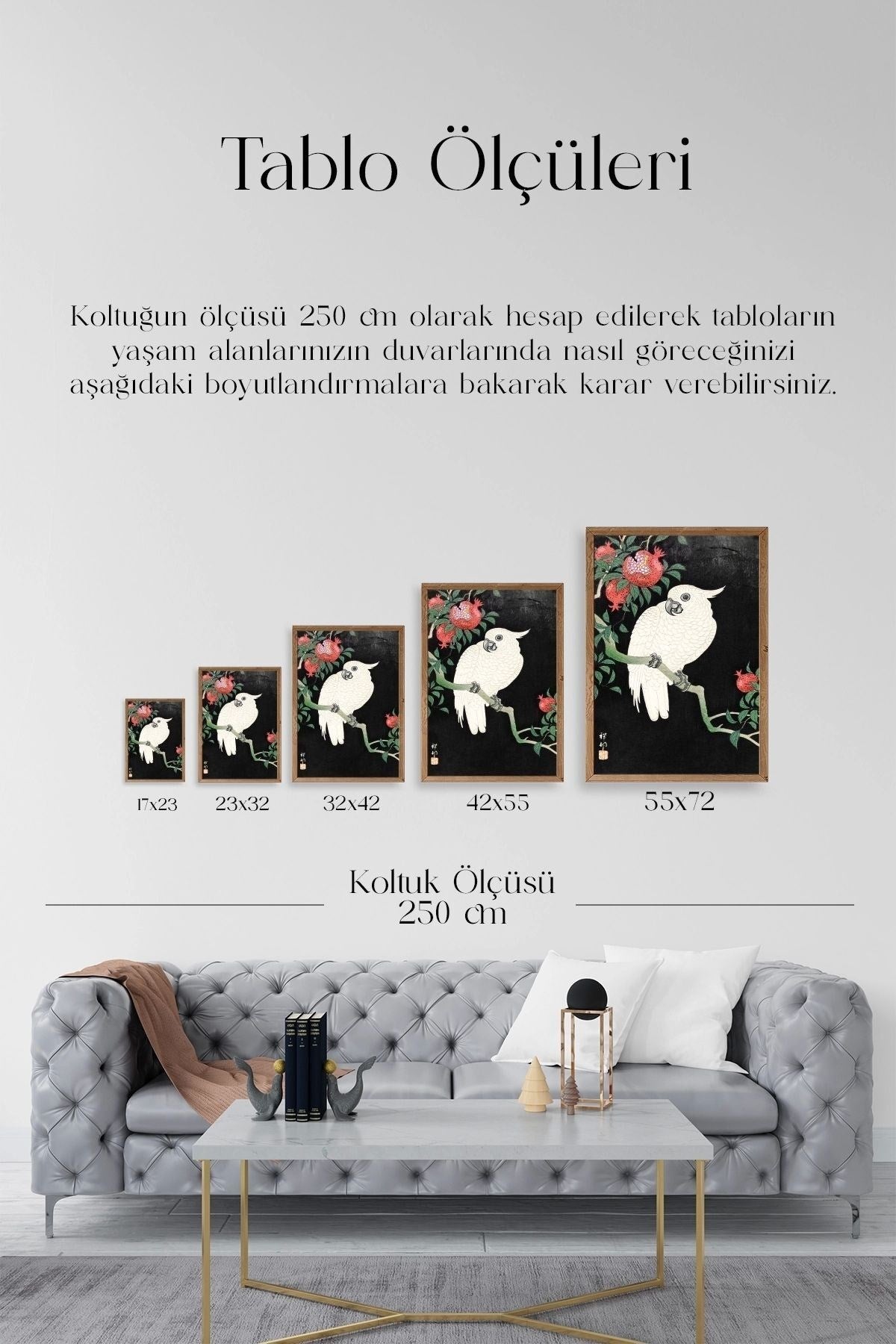 Ohara Koson Ahşap Çerçeveli Tablo 23 x 30