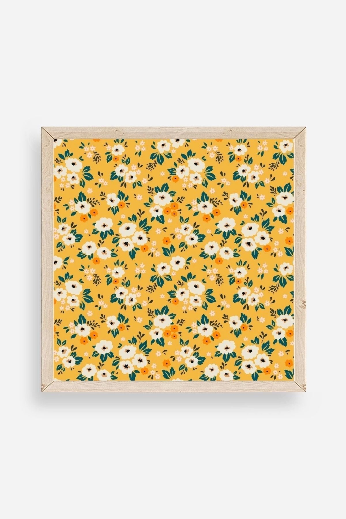 Çiçek Ahşap Çerçeveli Tablo 42 x 42