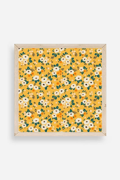Çiçek Ahşap Çerçeveli Tablo 42 x 42