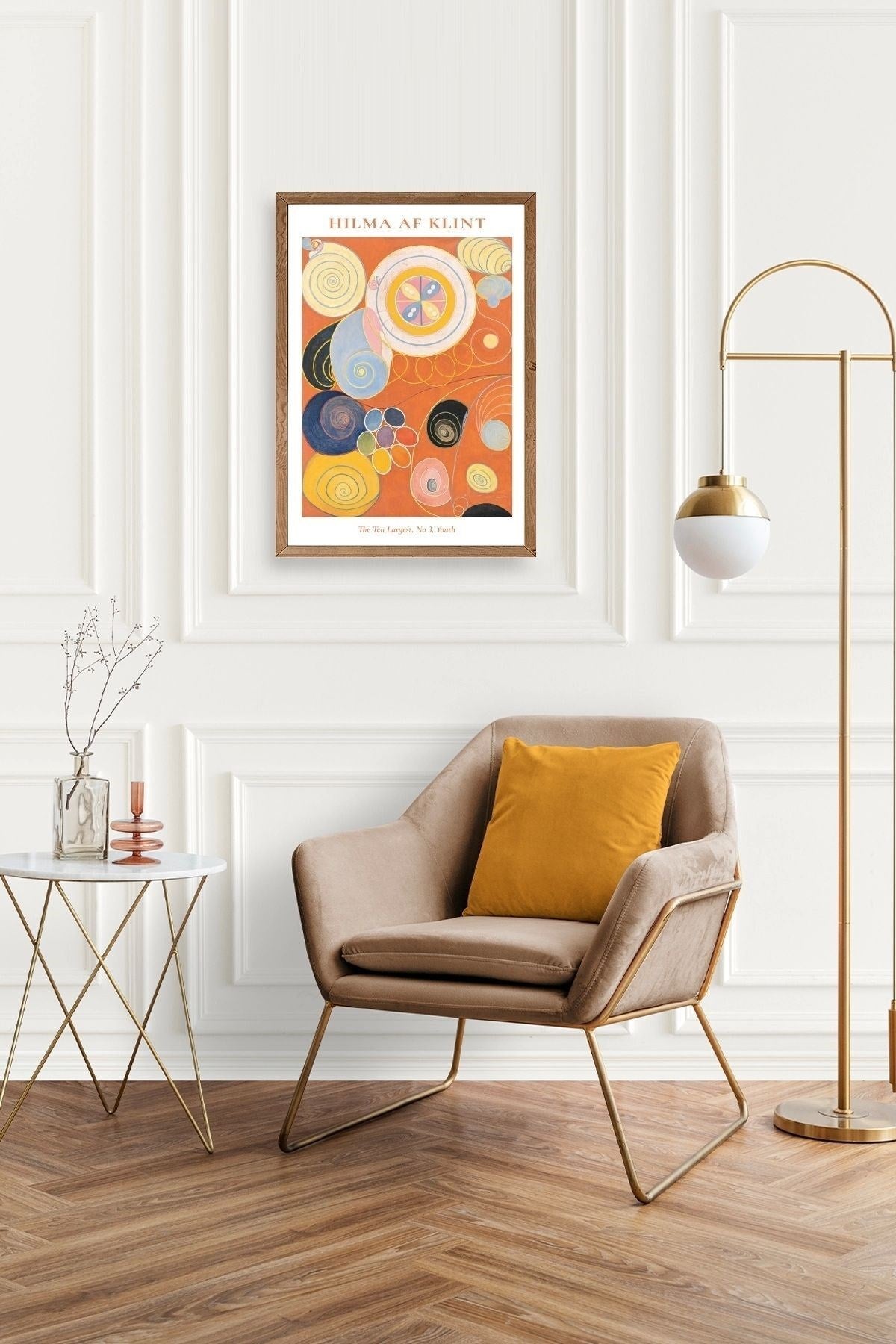 Hilma Af Klint Ahşap Çerçeveli Tablo 30 x 42