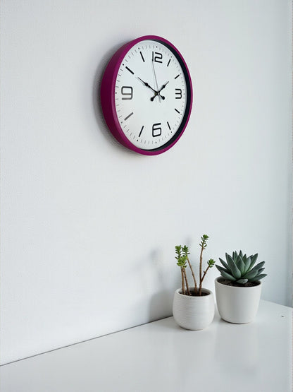 Zentime 36 Cm Pembe Dekoratif Duvar Saati