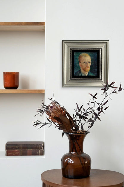 Van Gogh Çerçeveli Taş Tablo 20 cm