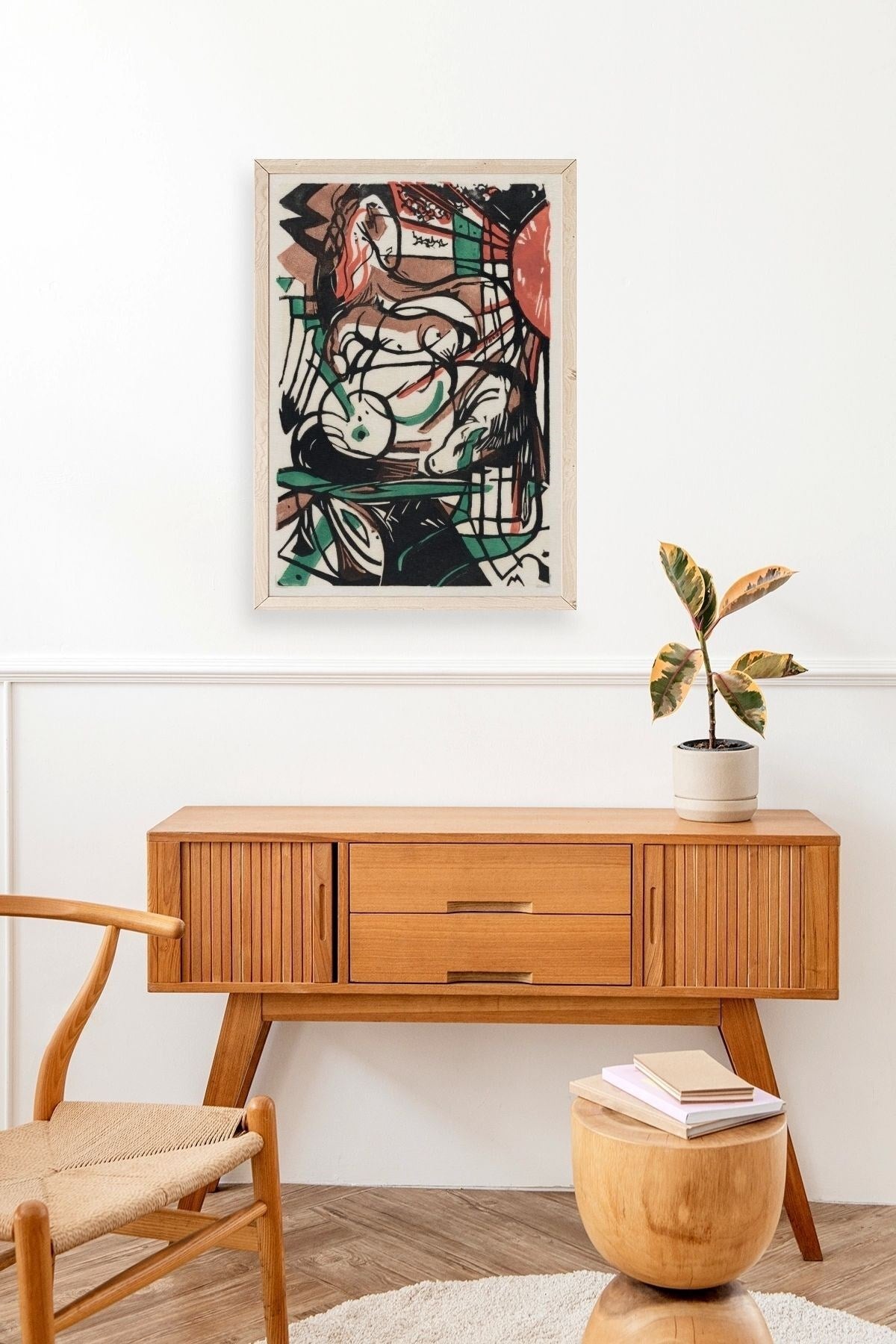 Franz Marc Ahşap Çerçeveli Tablo 23 x 30