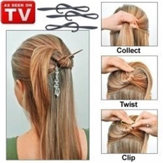 BUFFER® Kolay Saç Toplama Örgü Yapma Tokası Saç Şekillendirme Seti