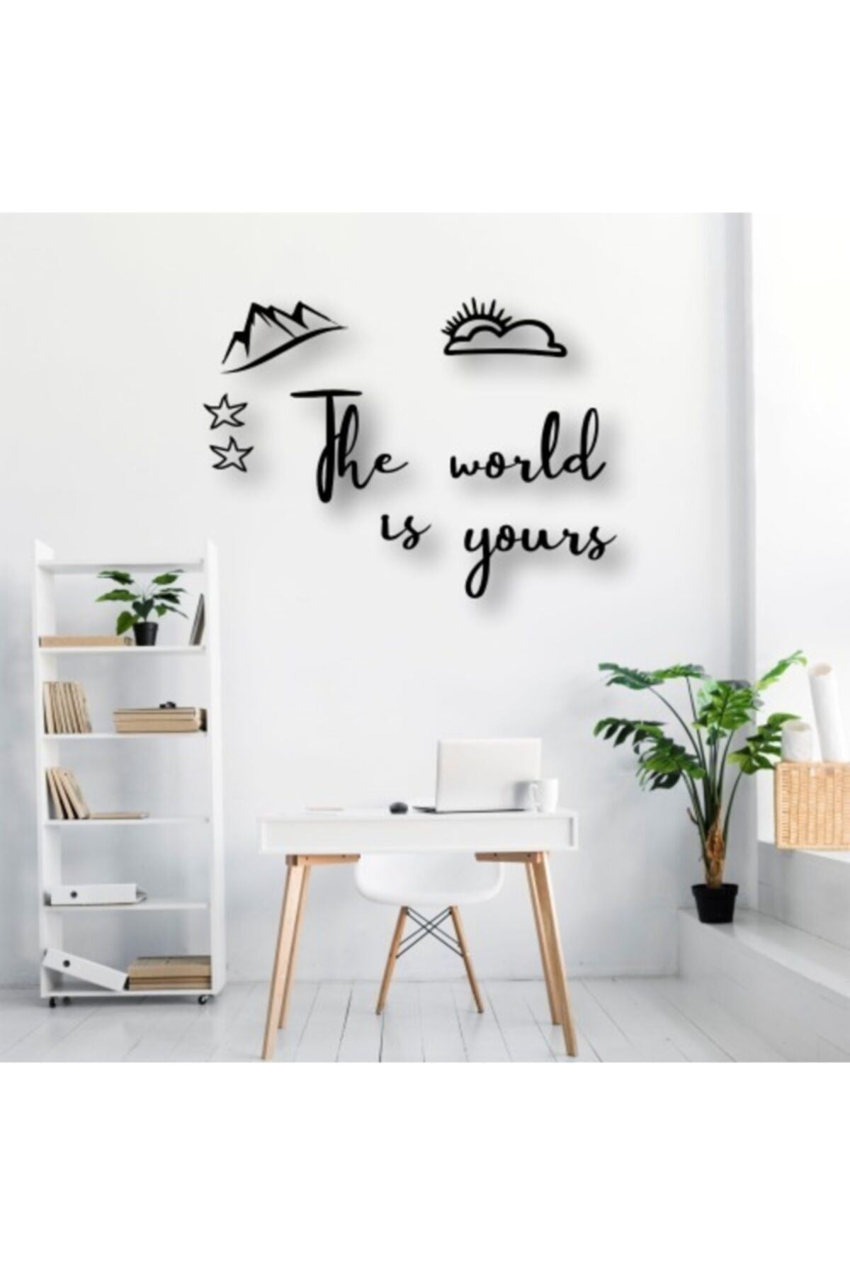 The Worlds Is Yours Ahşap Duvar Tablo 50 x 41