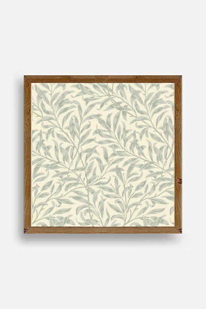 Yaprak Ahşap Çerçeveli Tablo 23 x 23