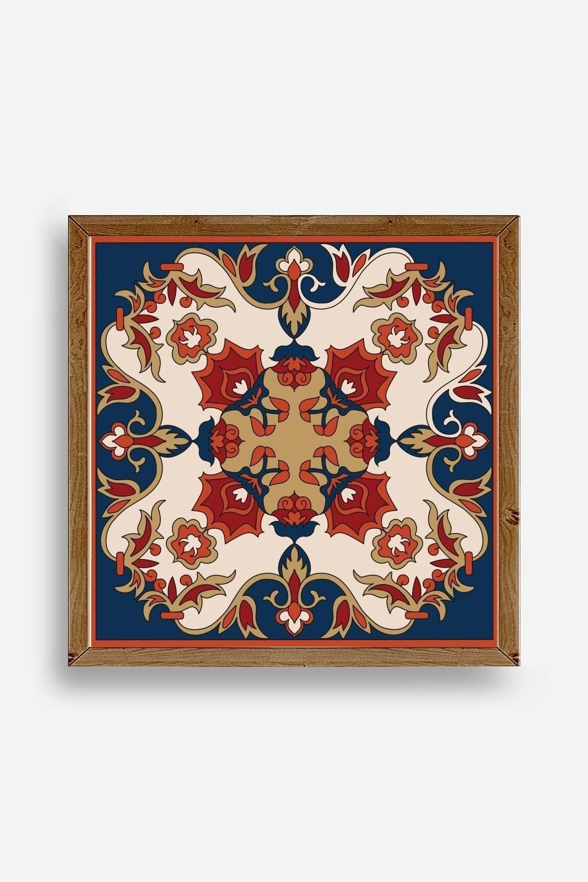 Desen Ahşap Çerçeveli Tablo 42 x 42