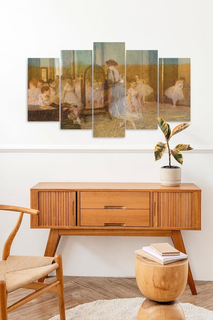 İnsan Manzarası 5 Parçalı Mdf Tablo 60 x 100