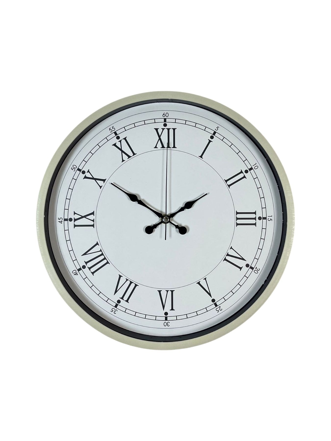 Zentime 36 Cm Krem Dekoratif Duvar Saati