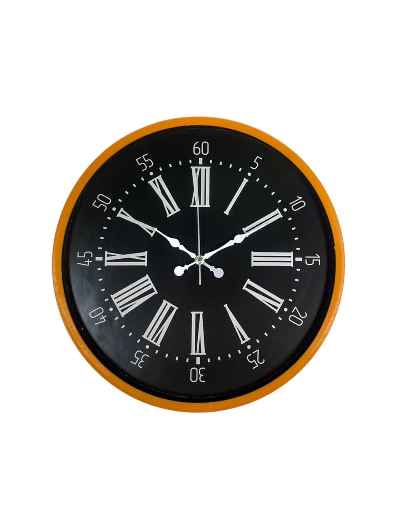 Zentime 36 Cm Turuncu Dekoratif Duvar Saati