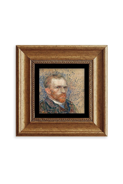 Van Gogh Çerçeveli Taş Tablo 20 cm
