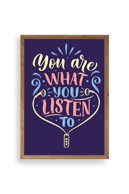 Motto Ahşap Çerçeveli Tablo 17 x 23