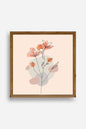 Çiçek Ahşap Çerçeveli Tablo 23 x 23