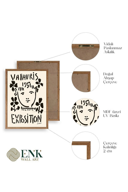 Picasso Ahşap Çerçeveli Tablo 23 x 30