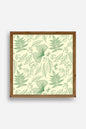 Yaprak Ahşap Çerçeveli Tablo 50 x 50
