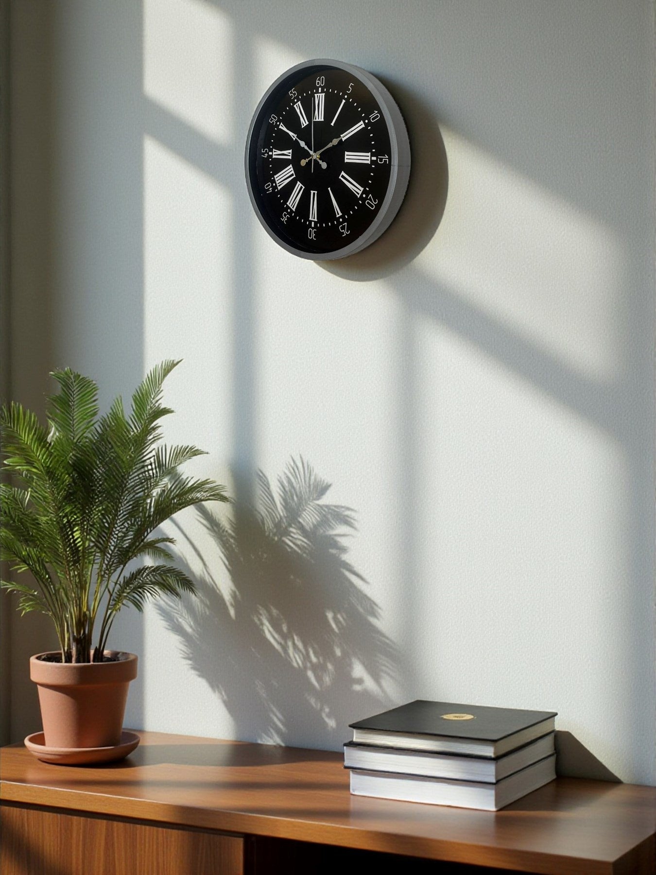 Zentime 36 Cm Gri Dekoratif Duvar Saati