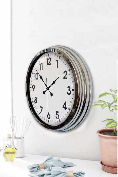 Zentime 40 Cm Krom Elegance Duvar Saati