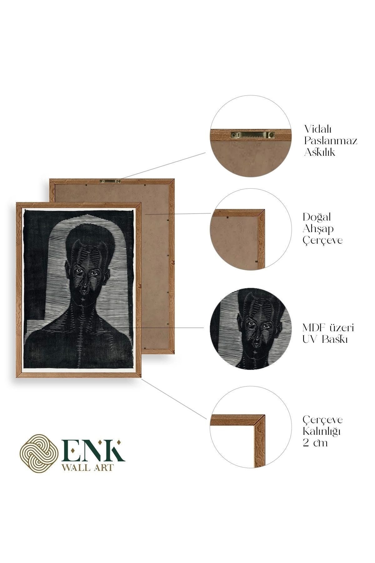 Samuel Jessurun Ahşap Çerçeveli Tablo 50 x 70