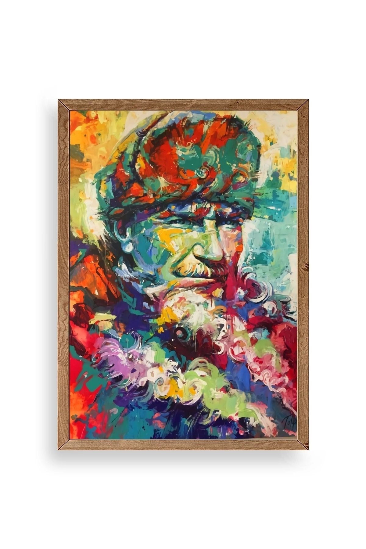 Atatürk Ahşap Çerçeveli Tablo 50 x 70