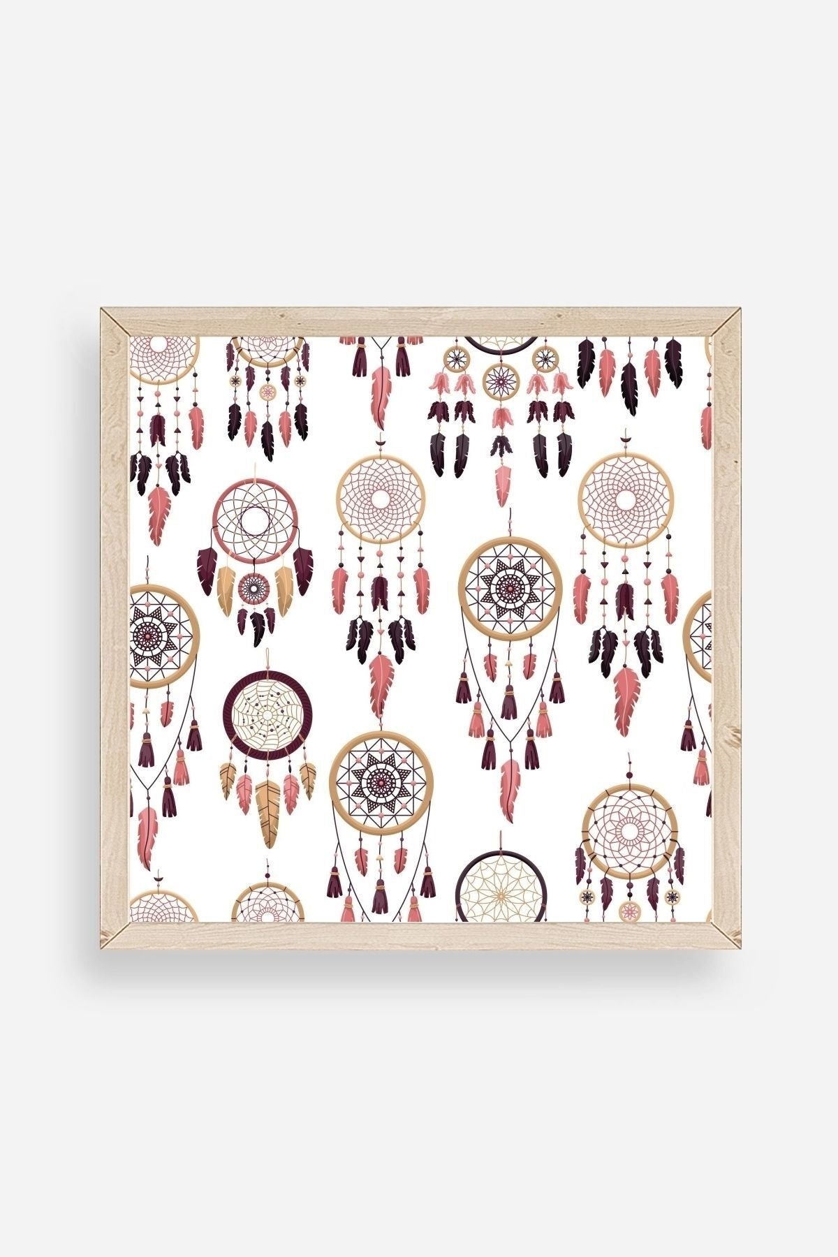 Rüya Kapanı Ahşap Çerçeveli Tablo 50 x 50