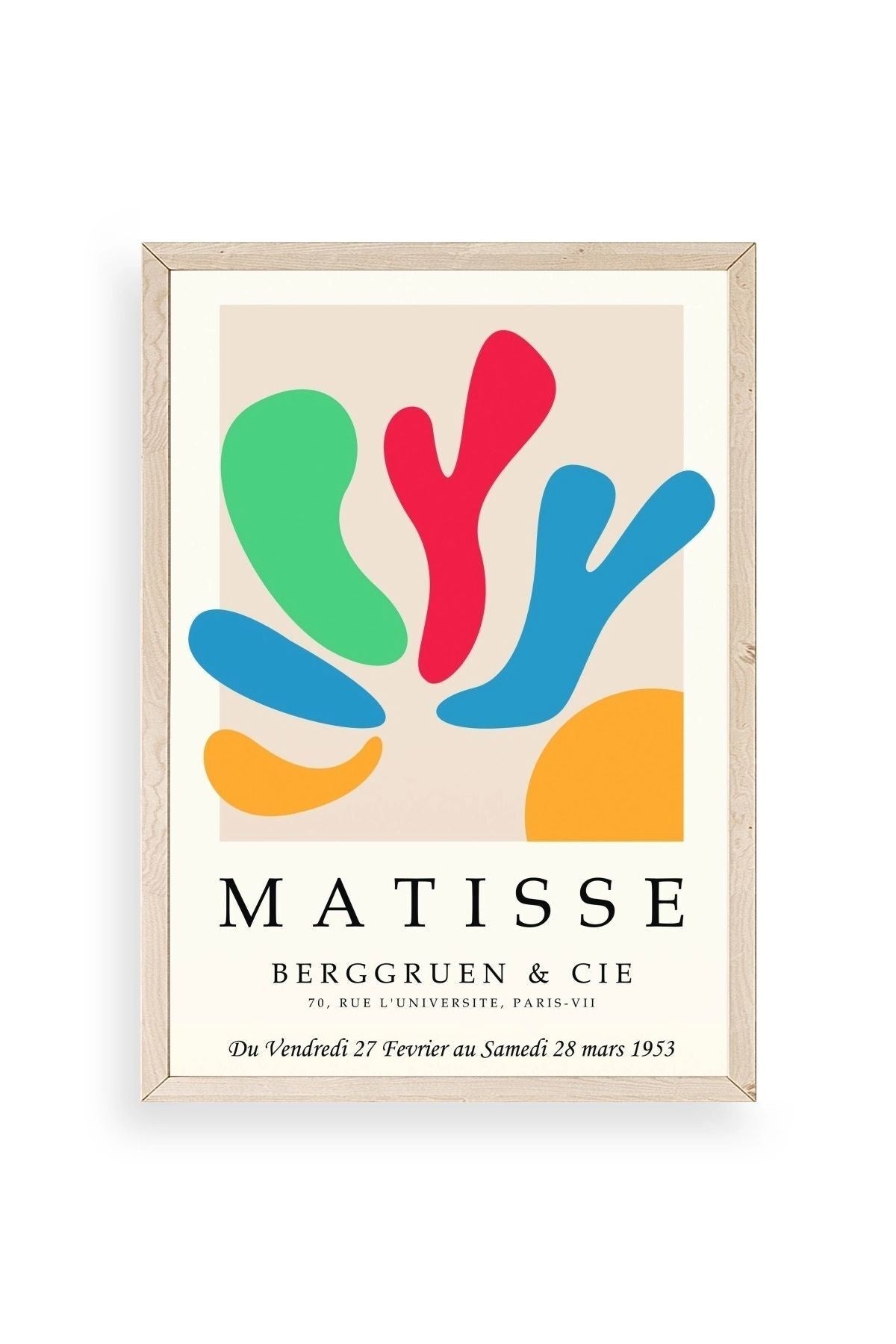 Modern Ahşap Çerçeveli Tablo 23 x 30