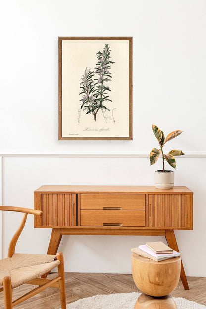 Yaprak Ahşap Çerçeveli Tablo 50 x 70