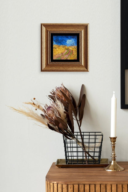 Van Gogh Çerçeveli Taş Tablo 20 cm