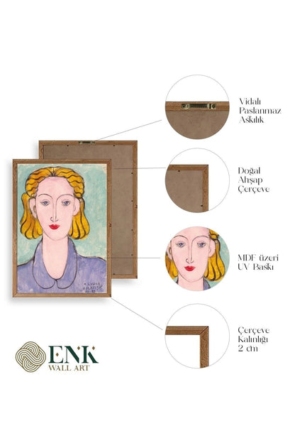 Henri Matisse Ahşap Çerçeveli Tablo 23 x 30