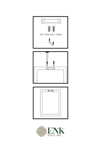 Everbag Ahşap Çerçeveli Tablo 30 x 42