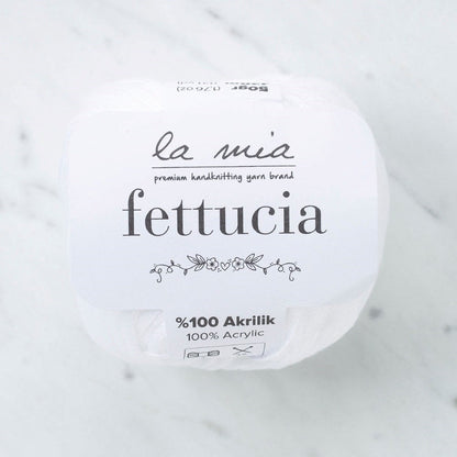 La Mia Fettucia Beyaz El Örgü İpi - L001 - 33877