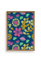 Çiçekler Ahşap Çerçeveli Tablo 50 x 70