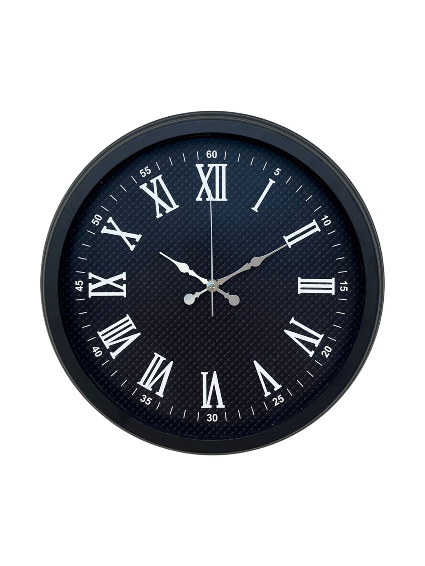 Luxury Black 40 Cm Metal Duvar Saati