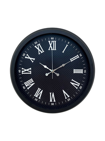 Luxury Black 40 Cm Metal Duvar Saati