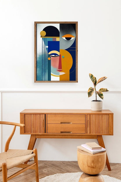 Modern Ahşap Çerçeveli Tablo 30 x 42