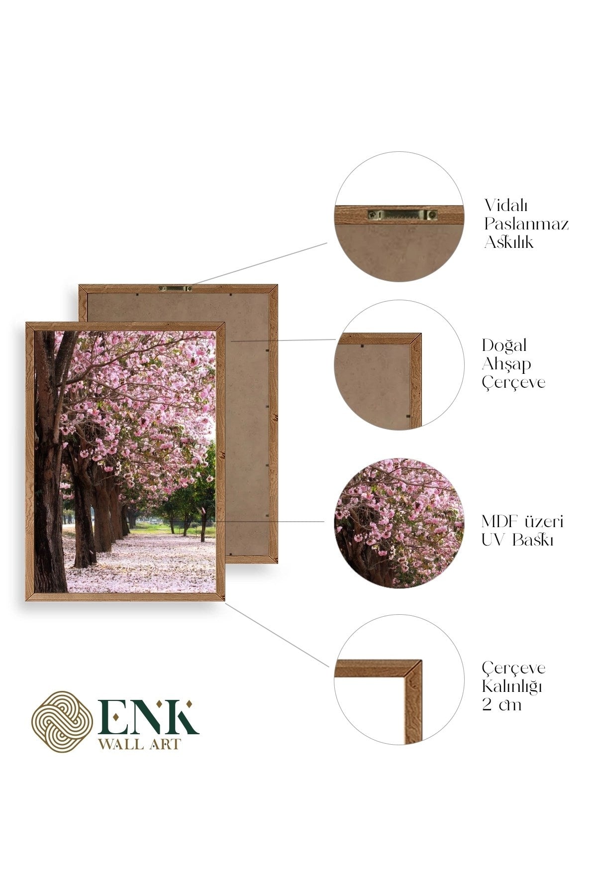 Manzara Ahşap Çerçeveli Tablo 17 x 23