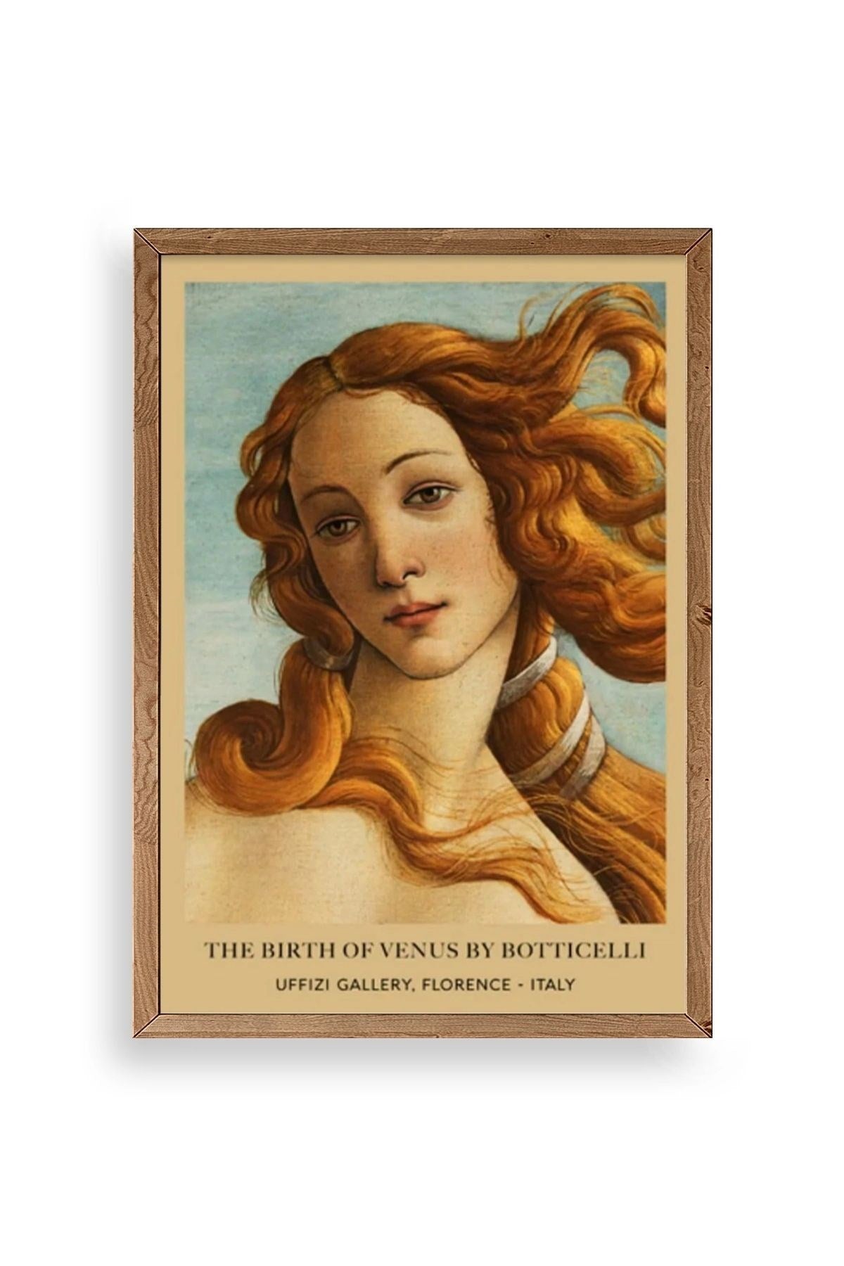 Kadın Ahşap Çerçeveli Tablo 17 x 23