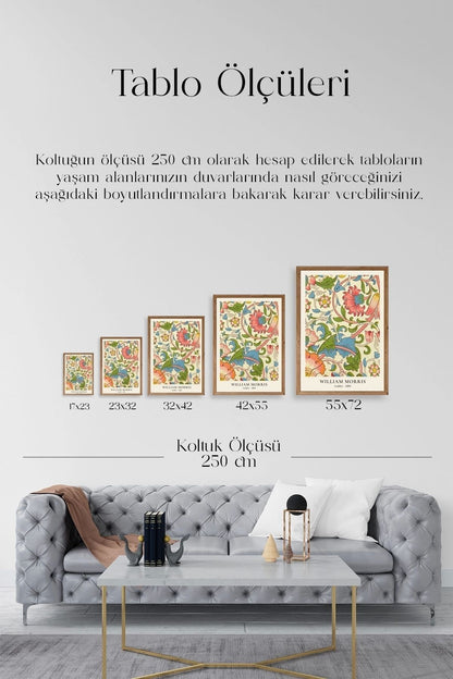 William Morris Ahşap Çerçeveli Tablo 23 x 30