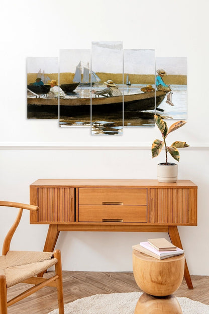 Deniz Manzarası 5 Parçalı Mdf Tablo 60 x 100