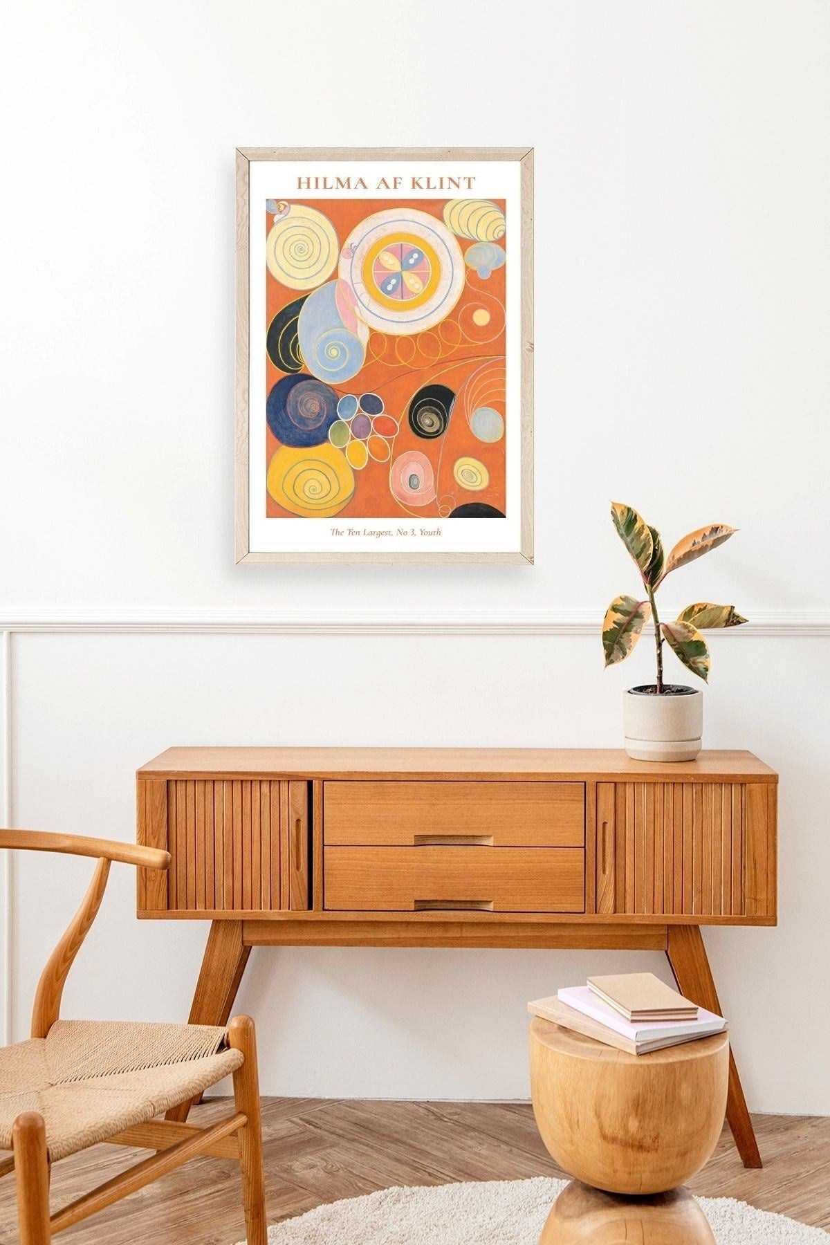 Hilma Af Klint Ahşap Çerçeveli Tablo 17 x 23