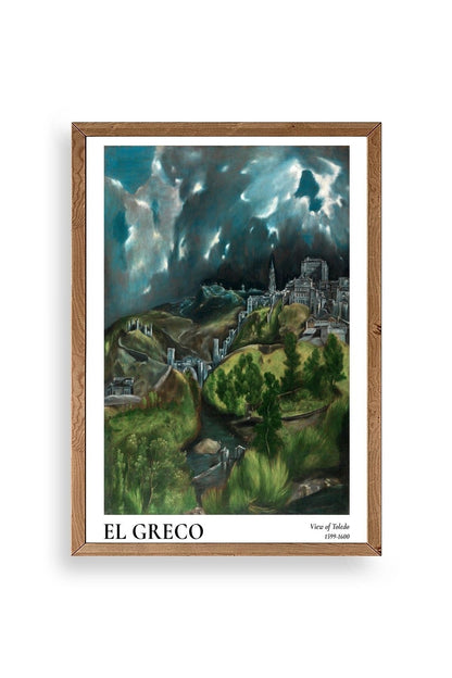 El Greco Ahşap Çerçeveli Tablo 50 x 70