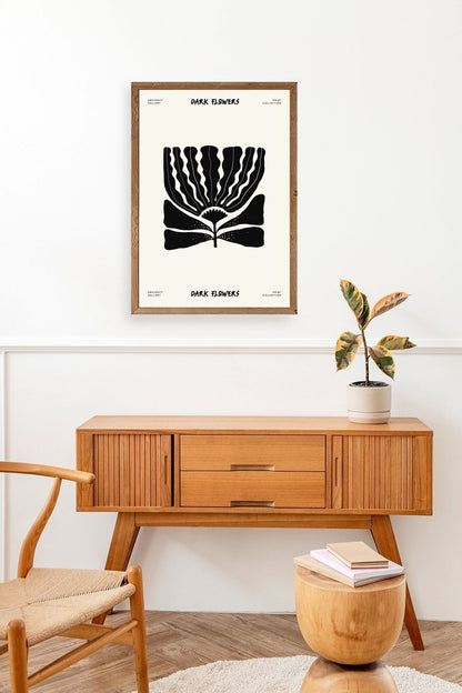 Çiçek Ahşap Çerçeveli Tablo 17 x 23