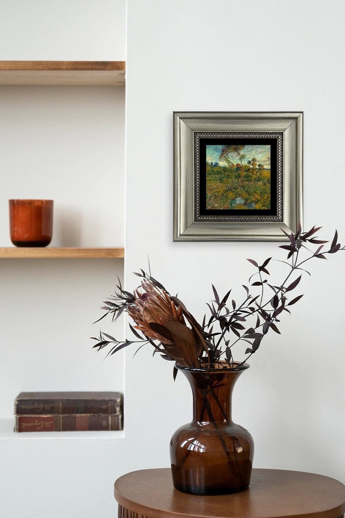 Manzara Çerçeveli Taş Tablo 20 cm