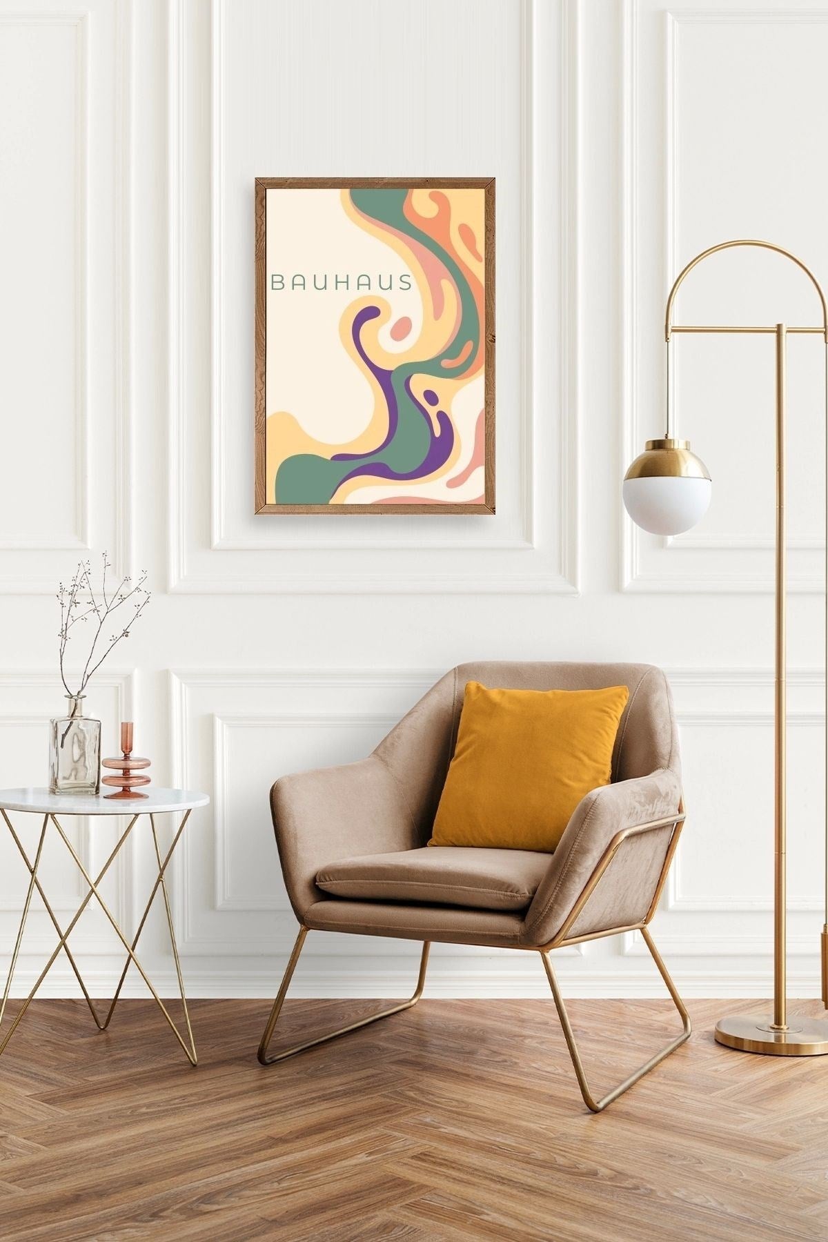 Bauhaus Ahşap Çerçeveli Tablo 30 x 42